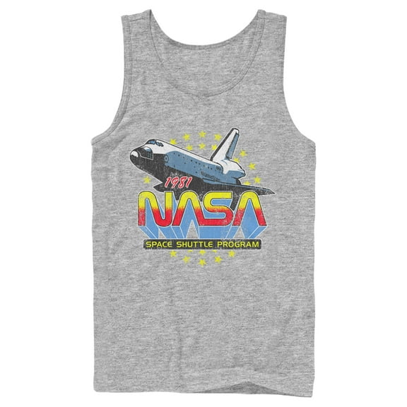 Men's NASA 1981 Retro Stars  Tank Top Athletic Heather Small
