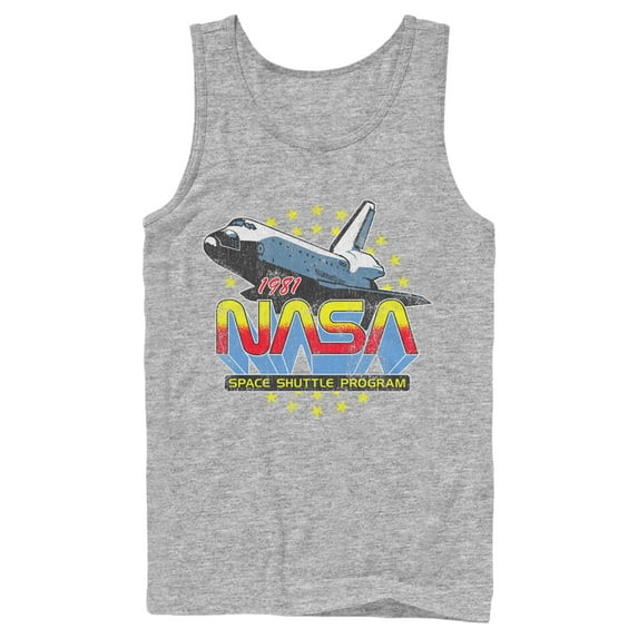Men's NASA 1981 Retro Stars Tank Top Athletic Heather X Large