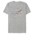thumbnail image 1 of Men's NASA 80s Space Station Logo  Graphic Tee Athletic Heather Medium, 1 of 4