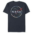 thumbnail image 1 of Men's NASA 80s Space Station Logo  Graphic Tee Navy Blue 2X Large, 1 of 4