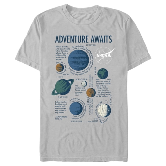 Men's NASA Adventure Awaits Graphic T-Shirt