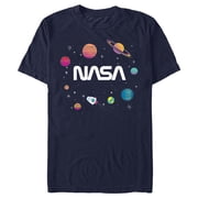 Mens NASA Animated Planets Graphic T-Shirt