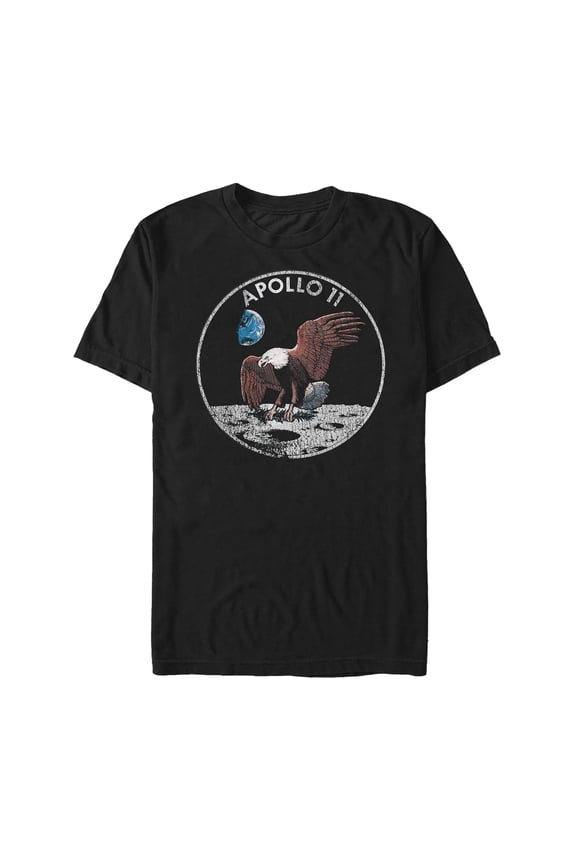 Men's NASA Apollo 11 Moon Landing Graphic Tee Black Large
