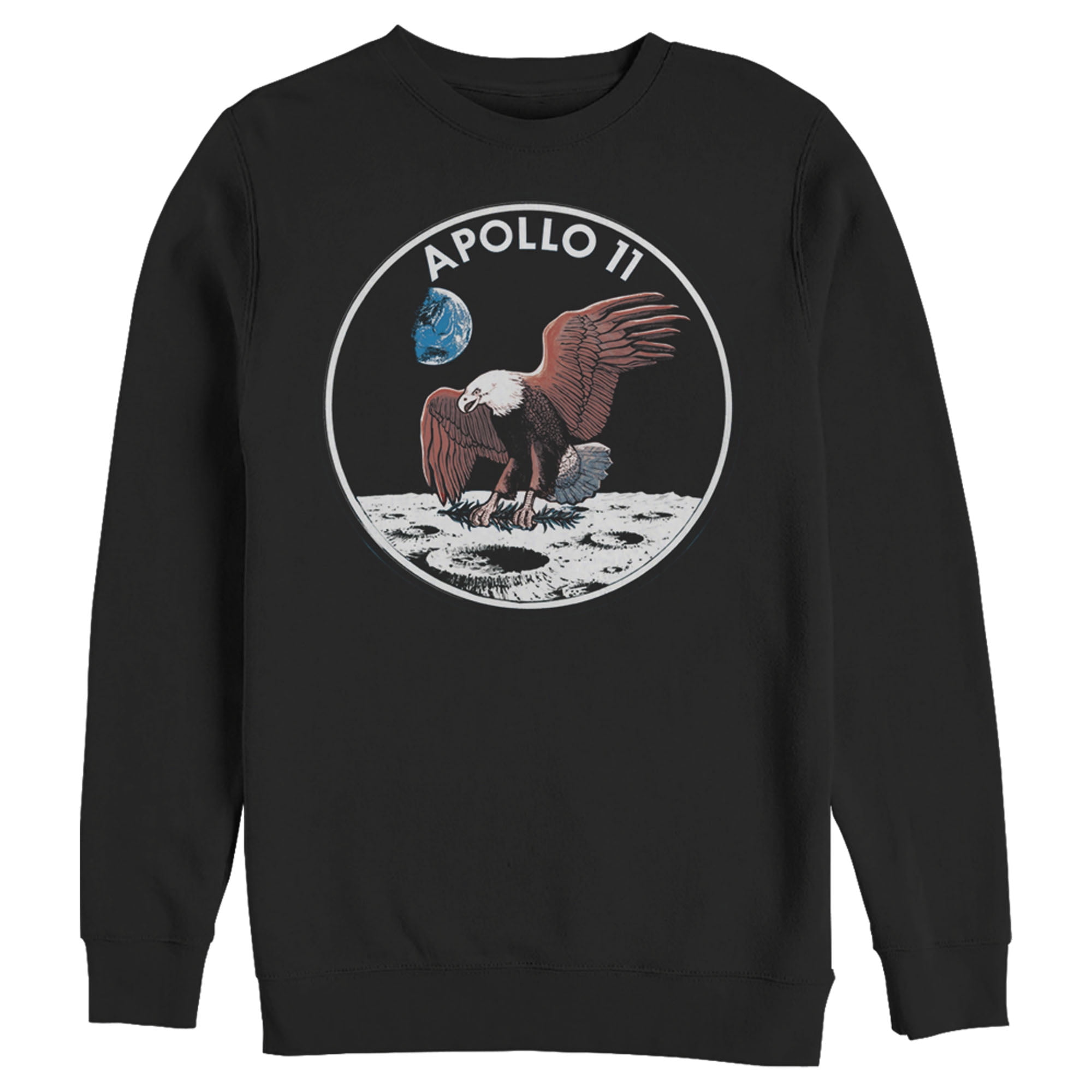 Men's NASA Apollo 11 Moon Landing Sweatshirt Black 2X Large - Walmart.com