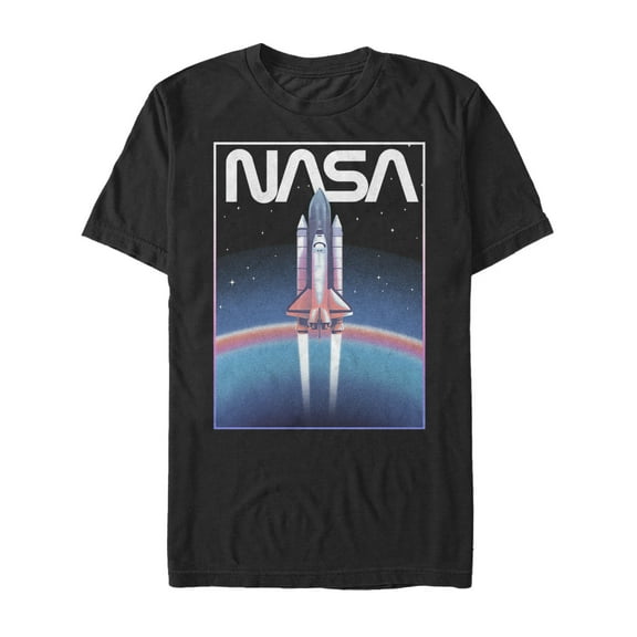 Men's NASA Atmospheric Journey  Graphic Tee Black Medium