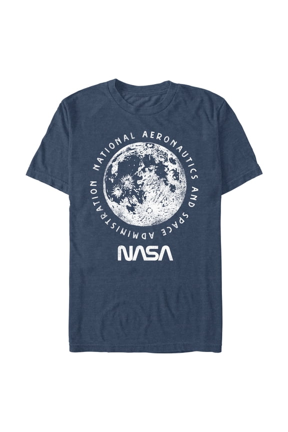 Men's NASA Big Moon Distressed Graphic T-Shirt