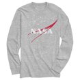 thumbnail image 1 of Men's NASA Circle Distressed Space Logo  Graphic Tee Athletic Heather 2X Large, 1 of 4