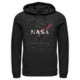 thumbnail image 1 of Men's NASA Circle Distressed Space Logo  Pull Over Hoodie Black Small, 1 of 3