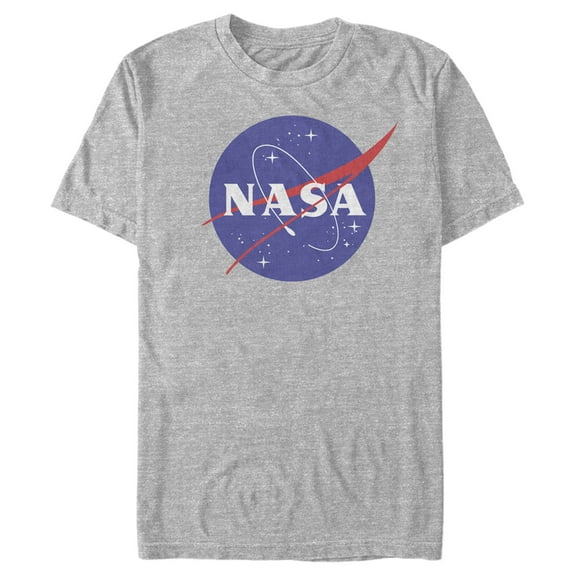 Men's NASA Circle Logo  Graphic Tee Athletic Heather 2X Large