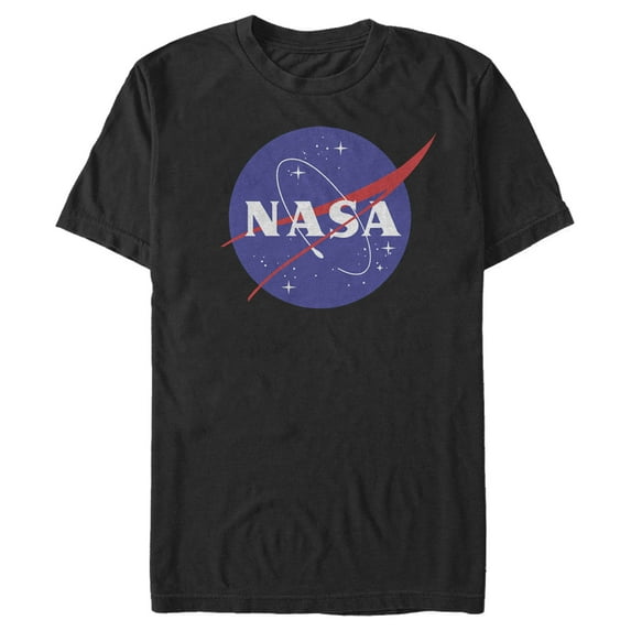 Men's NASA Circle Logo Graphic Tee Black Medium