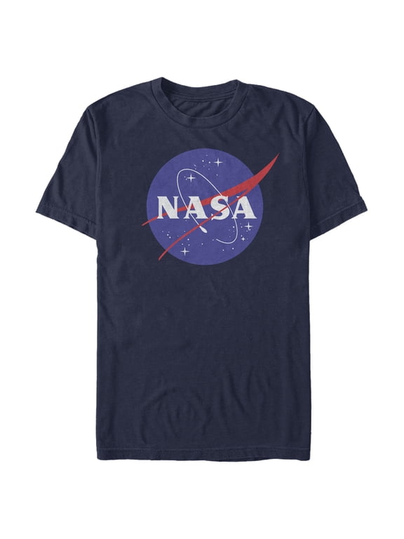 Men's NASA Circle Logo Graphic Tee Navy Blue X Large