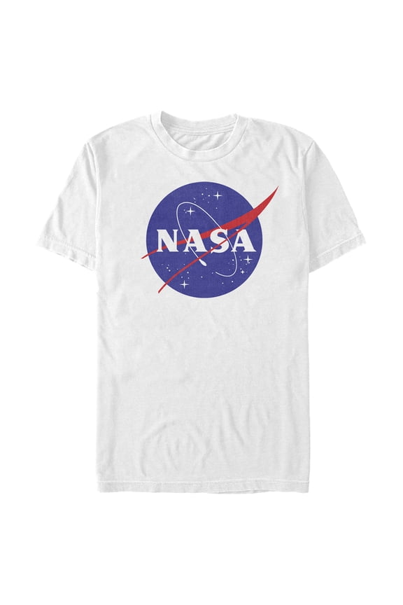 Men's NASA Circle Logo  Graphic Tee White Medium