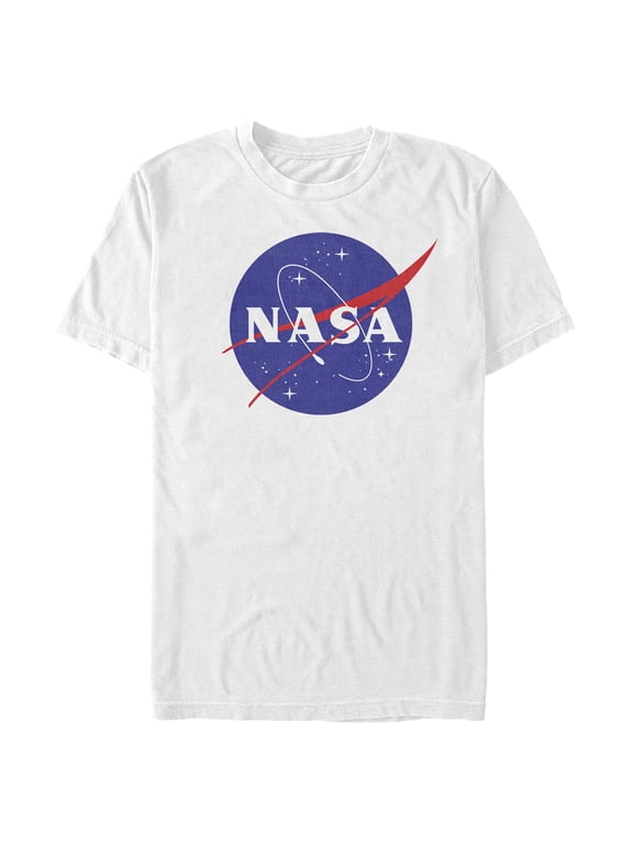 Men's NASA Circle Logo Graphic Tee White Medium