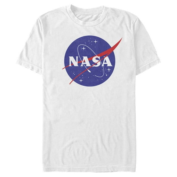 Men's NASA Circle Logo Graphic Tee White Small