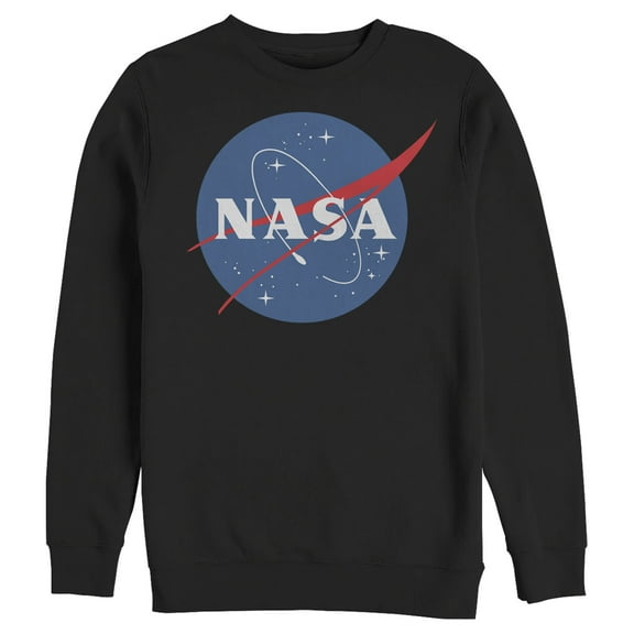 Men's NASA Circle Logo  Sweatshirt Black Small