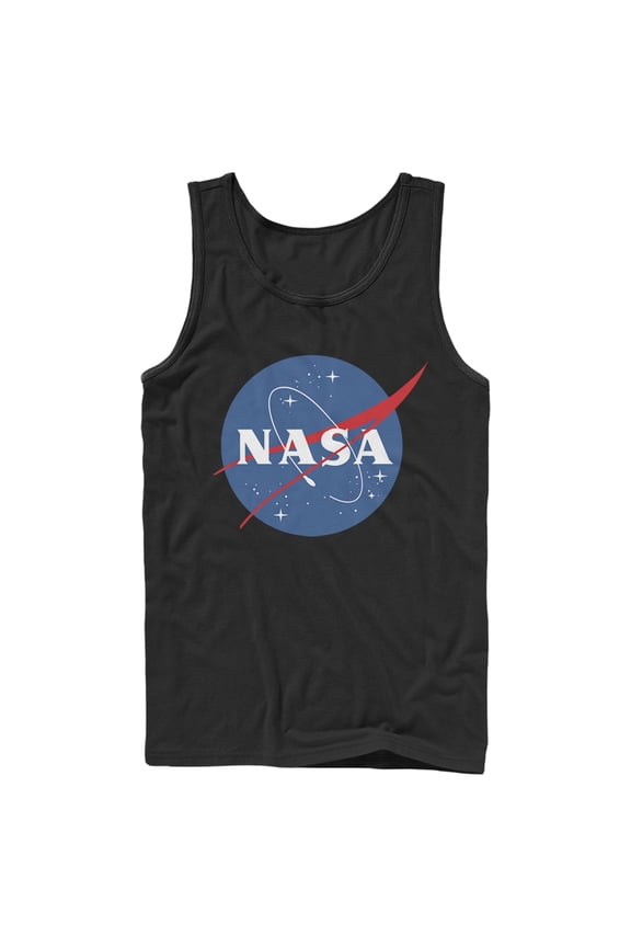 Men's NASA Circle Logo  Tank Top Black Medium