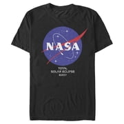 Mens NASA Classic Logo Total Solar Eclipse 2017 Graphic Tee Black X Large