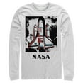 thumbnail image 1 of Men's NASA Color Pop Launch Edgy Palm Tree  Long Sleeve Shirt White 2X Large, 1 of 3