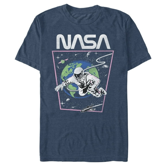 Men's NASA Distressed Astronaut in Space Graphic T-Shirt