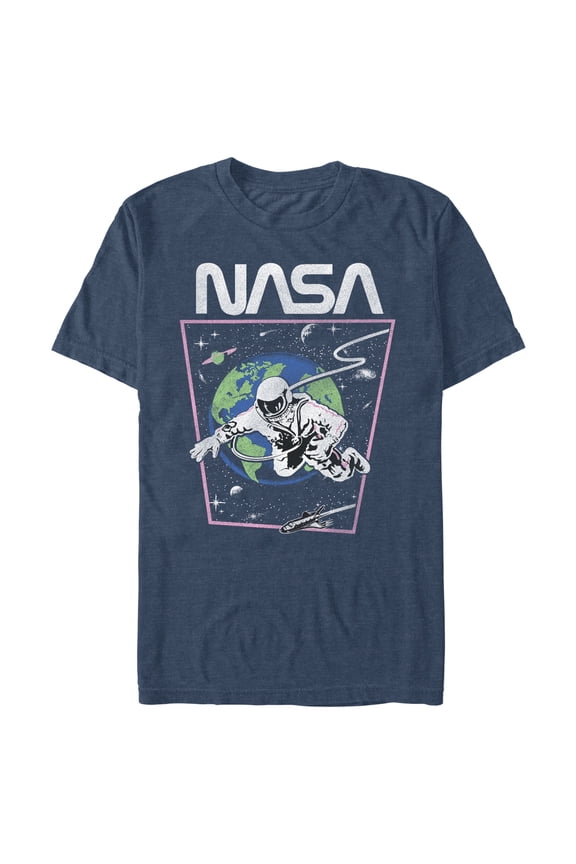 Men's NASA Distressed Astronaut in Space Graphic T-Shirt