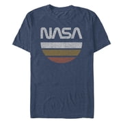 Mens NASA Distressed Name Stripes Graphic T-Shirt
