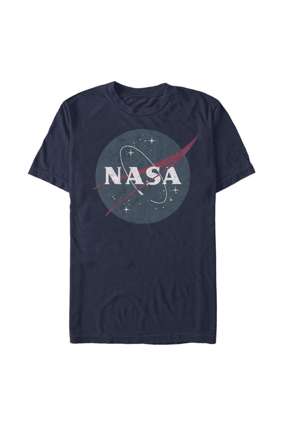 Men's NASA Distressed Retro Logo Graphic T-Shirt