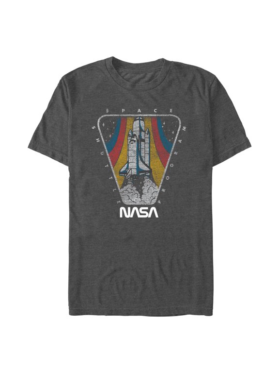 Men's NASA Distressed Retro Rocket Graphic T-Shirt