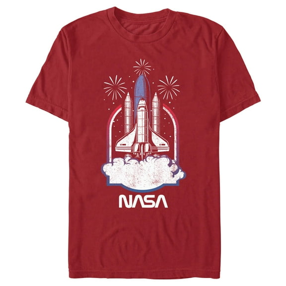 Men's NASA Distressed Space Shuttle Launch  Graphic T-Shirt