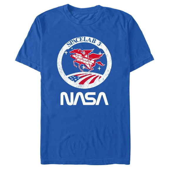 Men's NASA Distressed Spacelab 3  Graphic T-Shirt