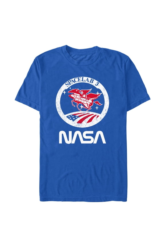 Men's NASA Distressed Spacelab 3  Graphic T-Shirt