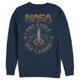 thumbnail image 1 of Men's NASA Eagle Has Landed Sweatshirt Navy Blue X Large, 1 of 3