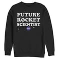 thumbnail image 1 of Men's NASA Future Rocket Scientist of the Stars  Sweatshirt Black Large, 1 of 3