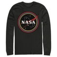 thumbnail image 1 of Men's NASA Galaxy In Rainbow Circles  Long Sleeve Shirt Black X Large, 1 of 3
