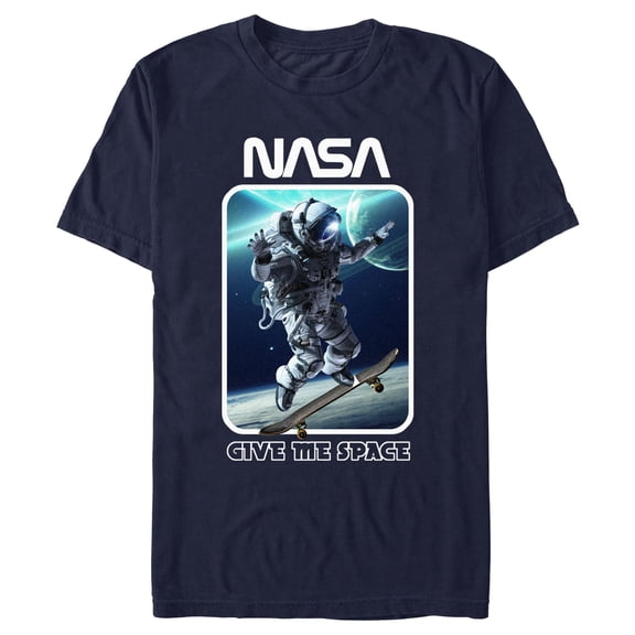 Men's NASA Give Me Space Skater Astronaut Graphic T-Shirt