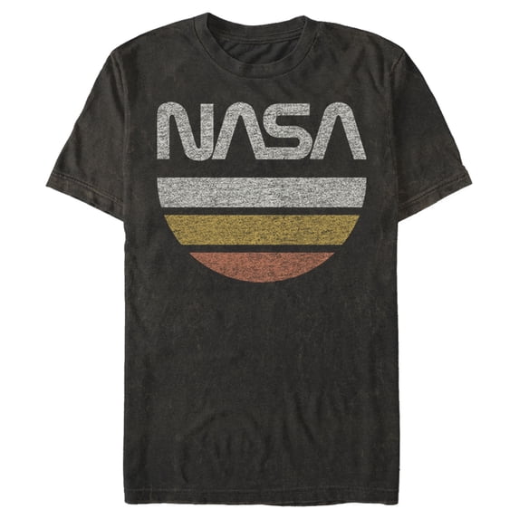 Men's NASA Half Moon Graphic Tee Black 2X Large