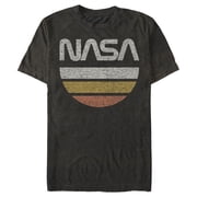 Mens NASA Half Moon Graphic Tee Black Large