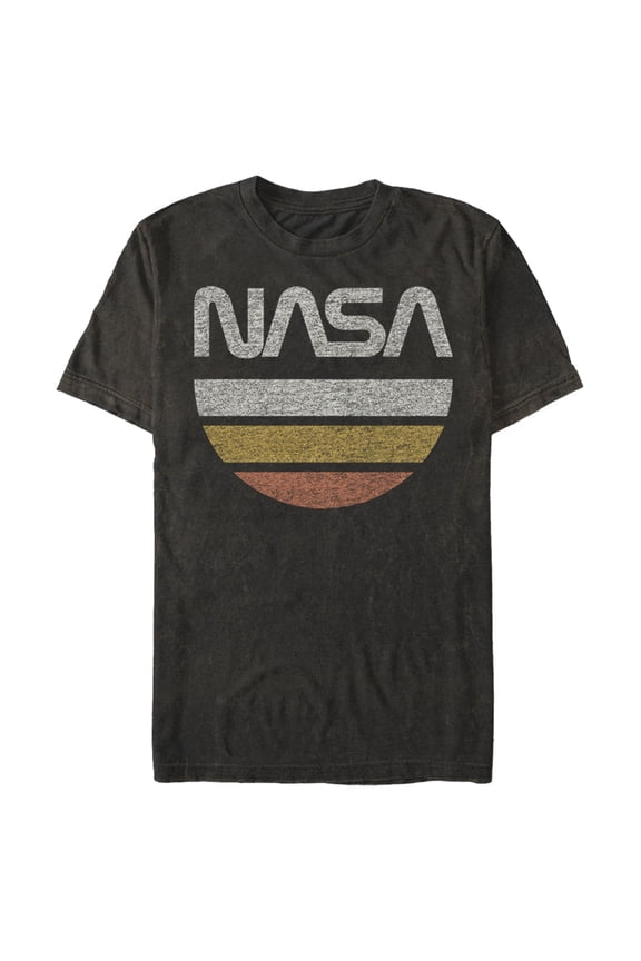 Men's NASA Half Moon Graphic Tee Black Large