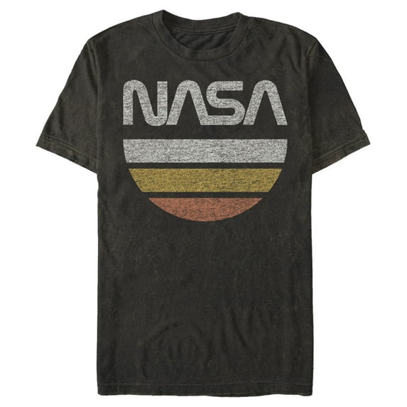 Men's NASA Half Moon Graphic Tee Black Small