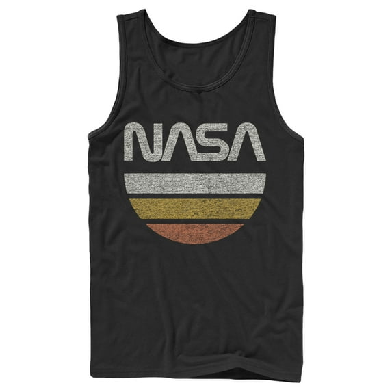 Men's NASA Half Moon Tank Top Black Large