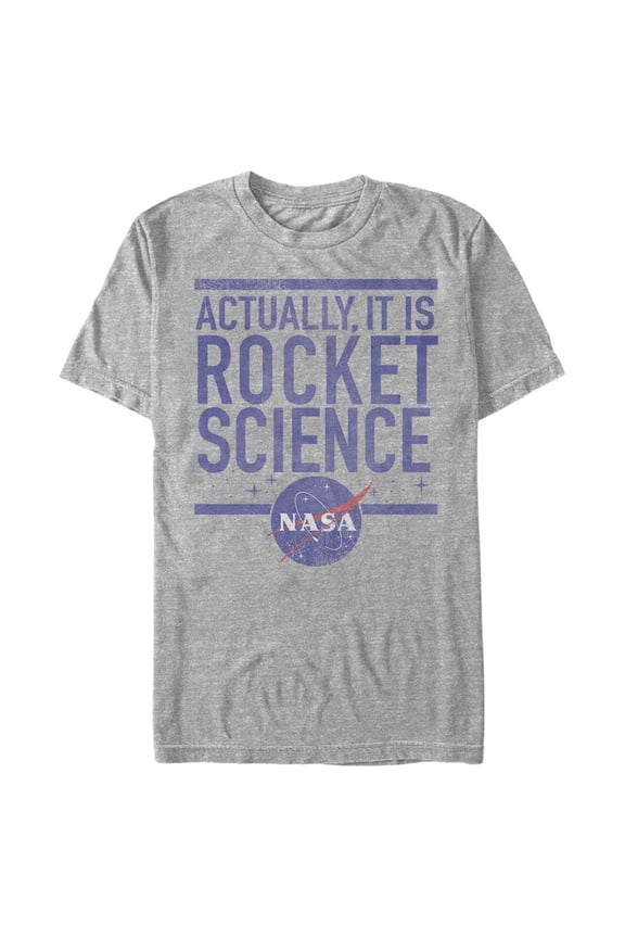Men's NASA It is Rocket Science Graphic Tee Athletic Heather 2X Large