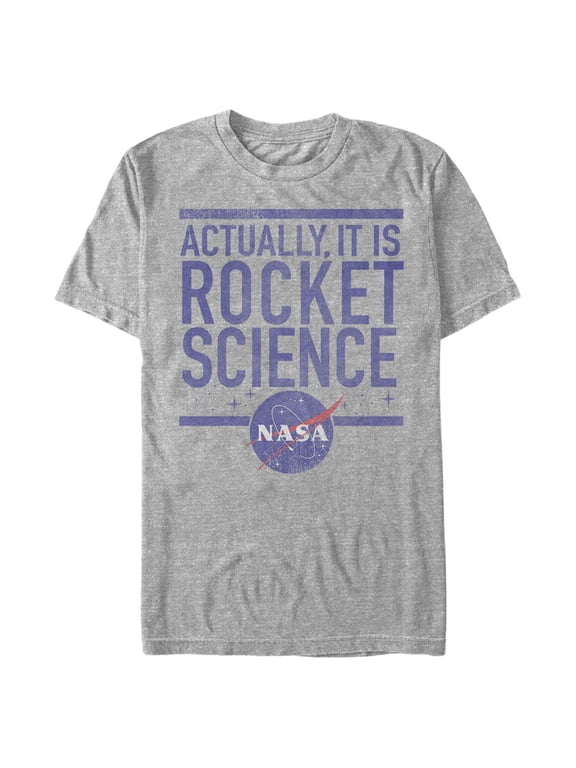 Men's NASA It is Rocket Science Graphic Tee Athletic Heather 3X Large