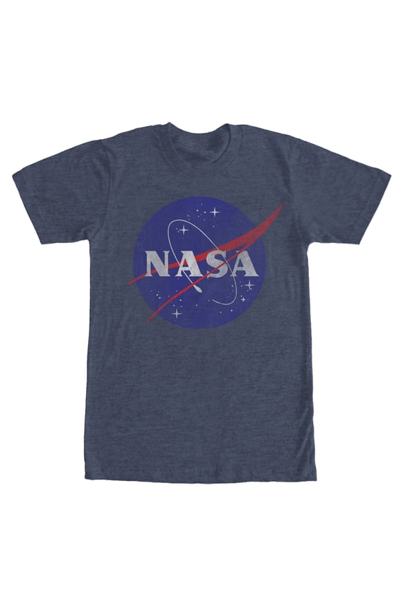 Men's NASA Logo Graphic Tee Navy Blue Heather 4X Large