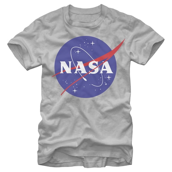 Men's NASA Logo Graphic Tee Silver X Large
