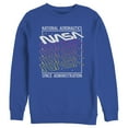 thumbnail image 1 of Men's NASA Logo Starry Repeat  Sweatshirt Royal Blue Large, 1 of 3