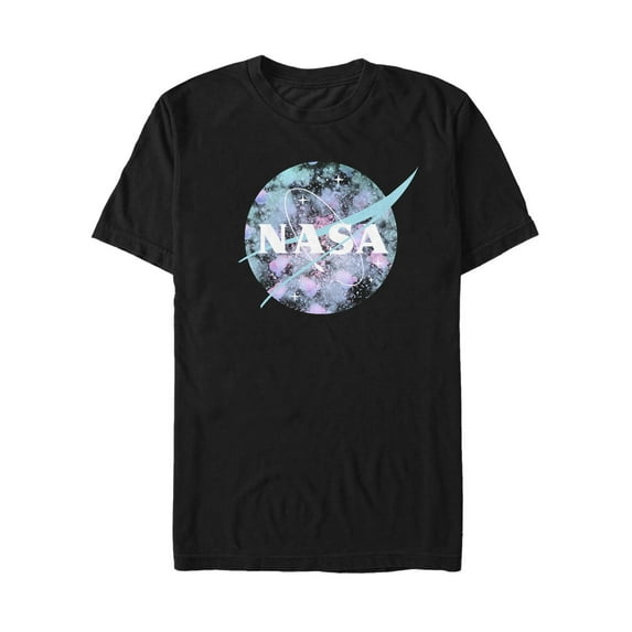 Men's NASA Microscope Logo Graphic Tee Black Medium