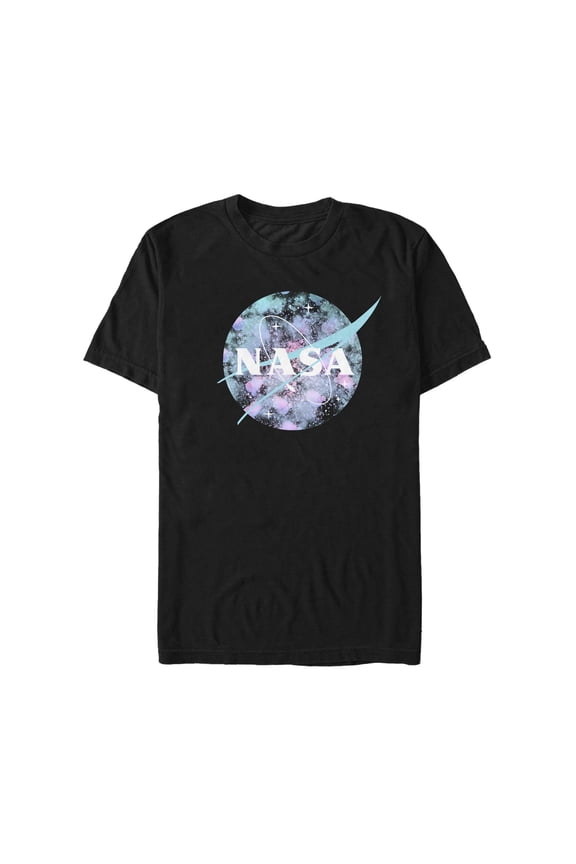 Men's NASA Microscope Logo Graphic Tee Black Small