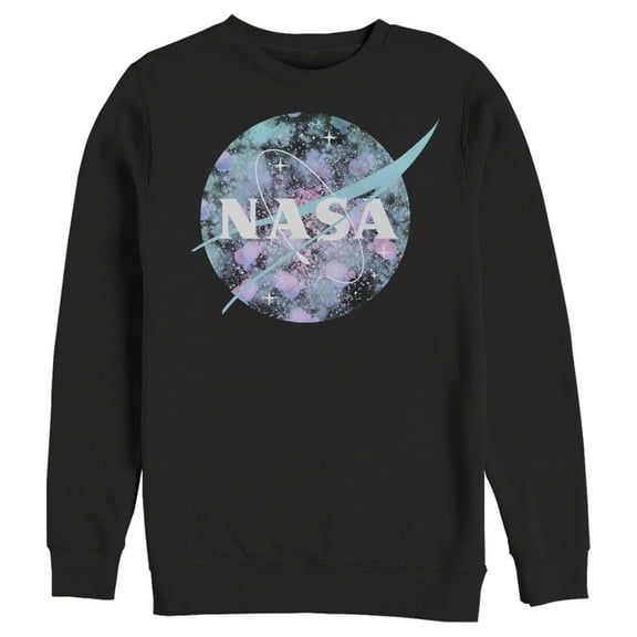 Men's NASA Microscope Logo Sweatshirt Black Large