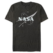 Men's NASA Minimal Logo Graphic Tee Black 2X Large