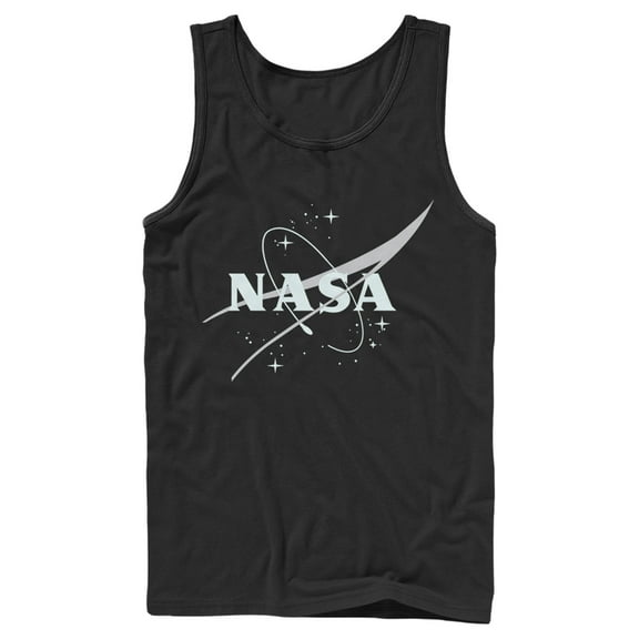 Men's NASA Minimal Logo Tank Top Black Small