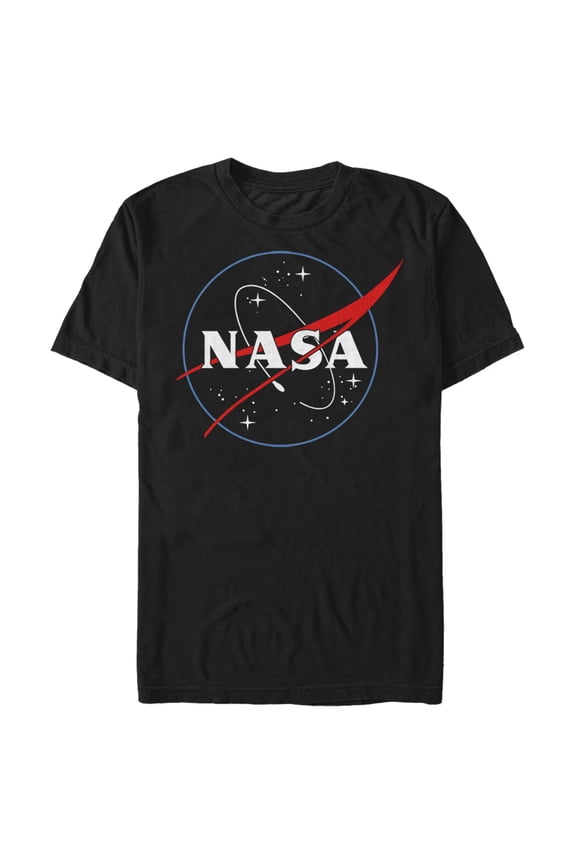 Men's NASA Outline And Graphic Tee Black Small